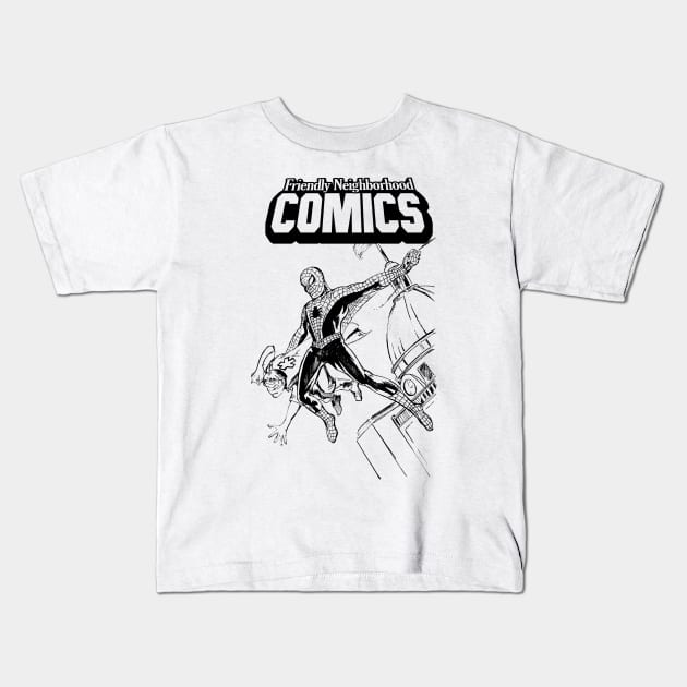 Friendly Neighborhood Comics Kids T-Shirt by nbrhdcomics